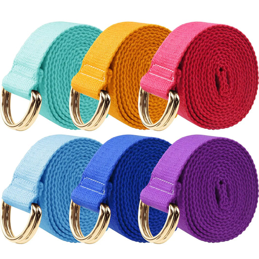 Grosun 6-Pack Themed Yoga Stretch Straps